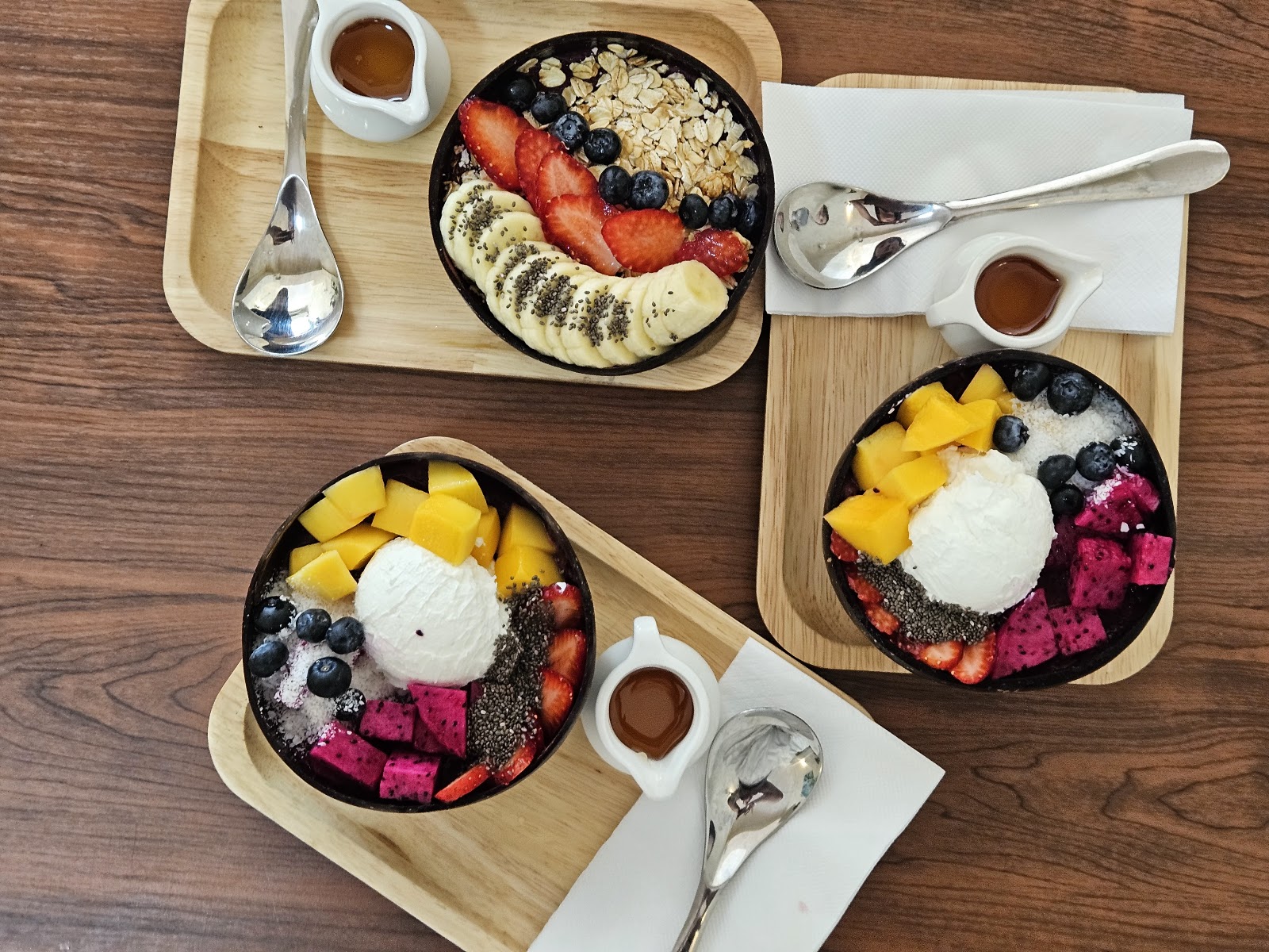 Greek Yogurt and Protein fruit bowls photo