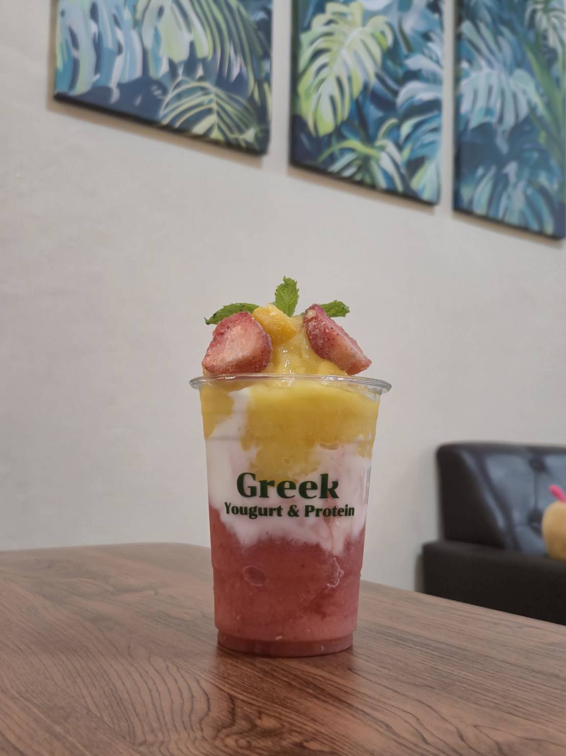 Greek Yogurt and Protein smoothie photo